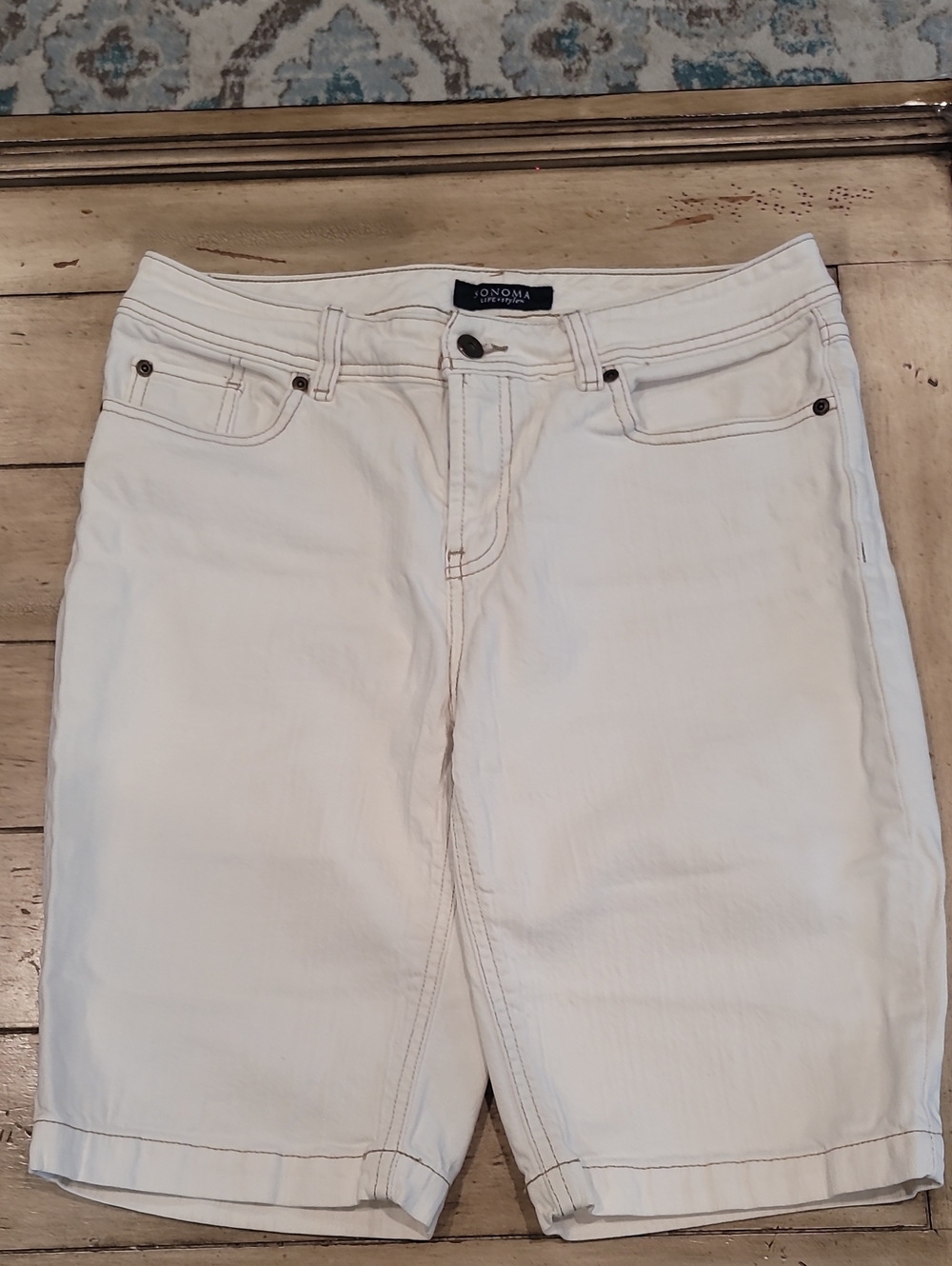 Sonoma White Women's Boyfriend Denim Shorts